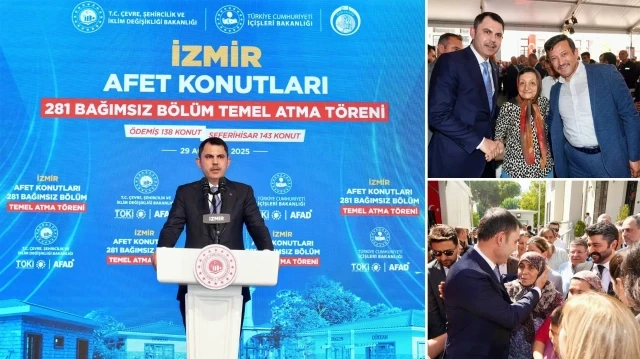 bakan kurum izmirde deprem konutlari da bitecek yangin bolgesindeki evler de zamaninda teslim edilecek 8Cnqa8q5